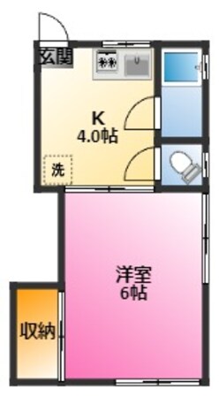 アサヒコーポの物件間取画像